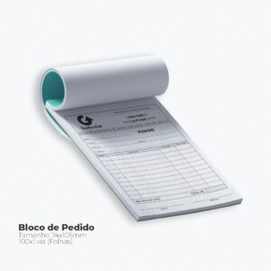 Bloco de Pedido - 74x105mm - 100x1 via