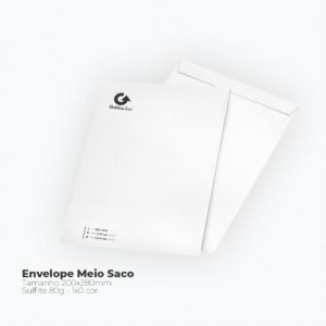 Envelope Meio Saco - 200x280mm em Sulfite 80g