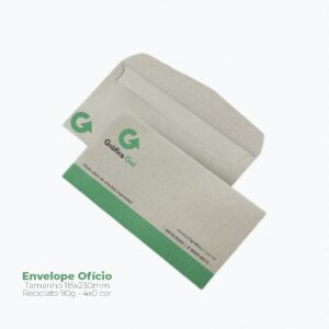 Envelope Ofício - 115x230mm em Reciclato 90g