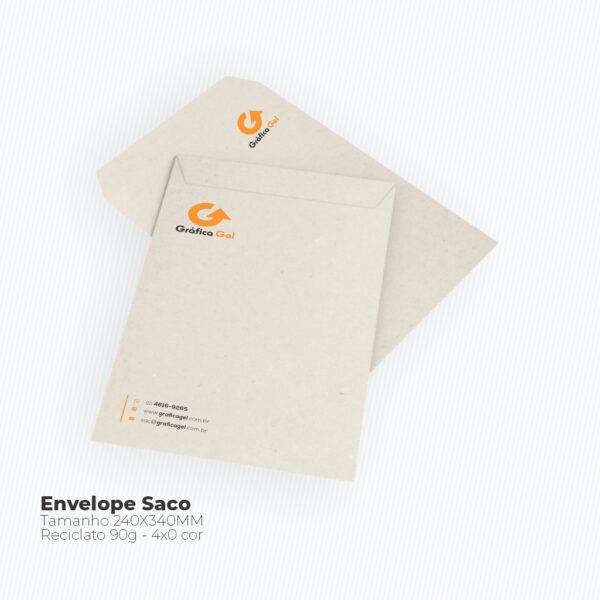 Envelope Saco - 240X340mm em Reciclato 90g