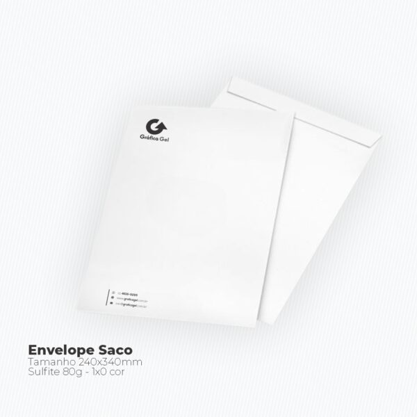 Envelope Saco - 240x340mm em Sulfite 80g